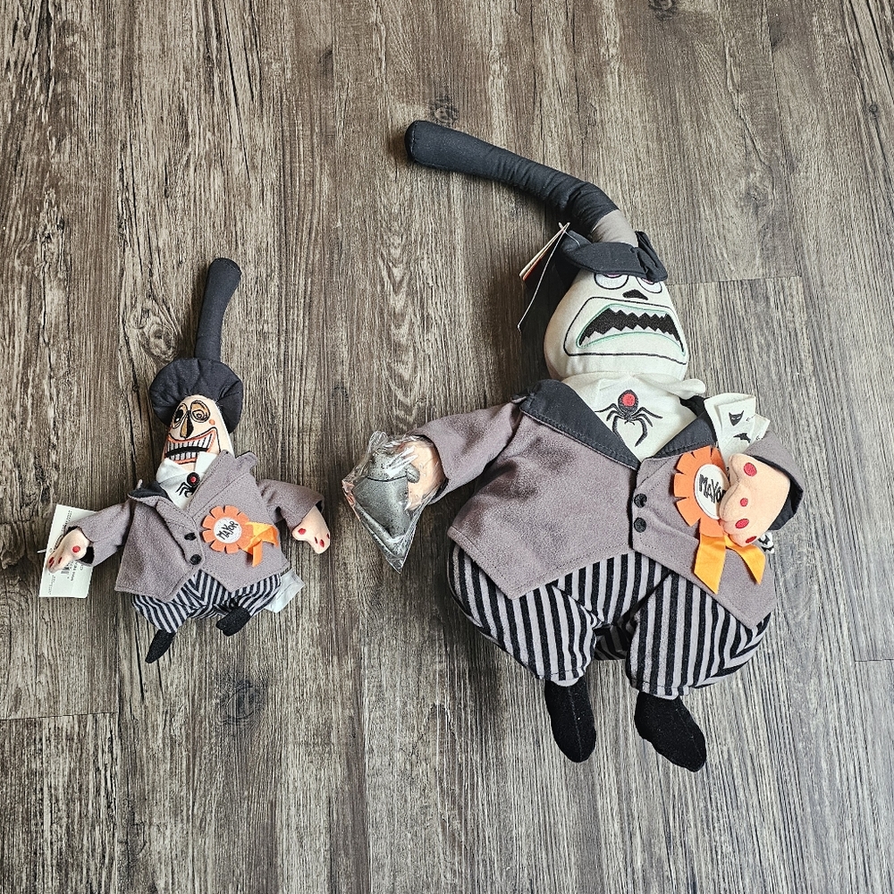NWT The Disney Store Nightmare Before Xmas Mayor Plush Bundle - Vintage